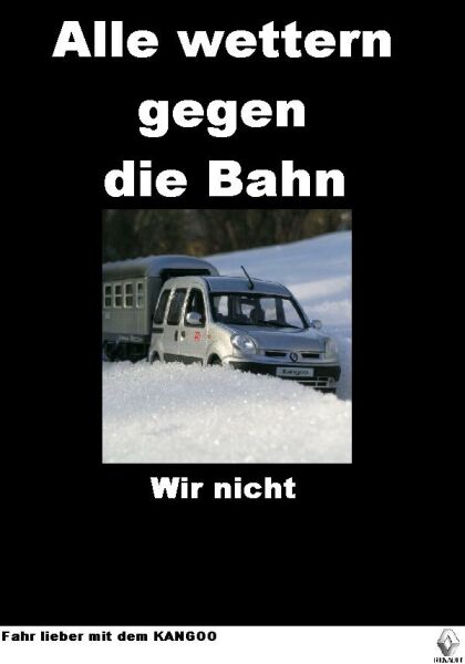 Alle wettern gegen die Bahn ... wir nicht.